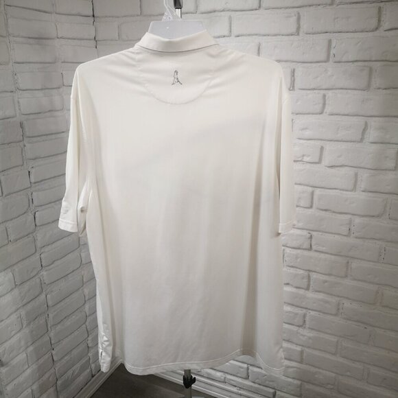 Ping Performance Men's Size XXL White w/ Green & Blue Pattern Golf / Polo Shirt - Picture 2 of 11